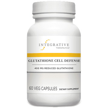 A bottle of glutathione cell defense