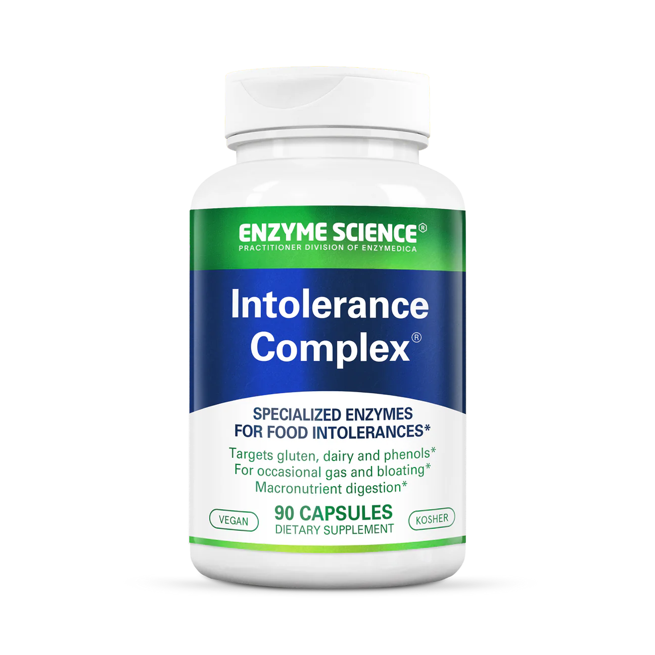 A bottle of enzyme science intolerance complex