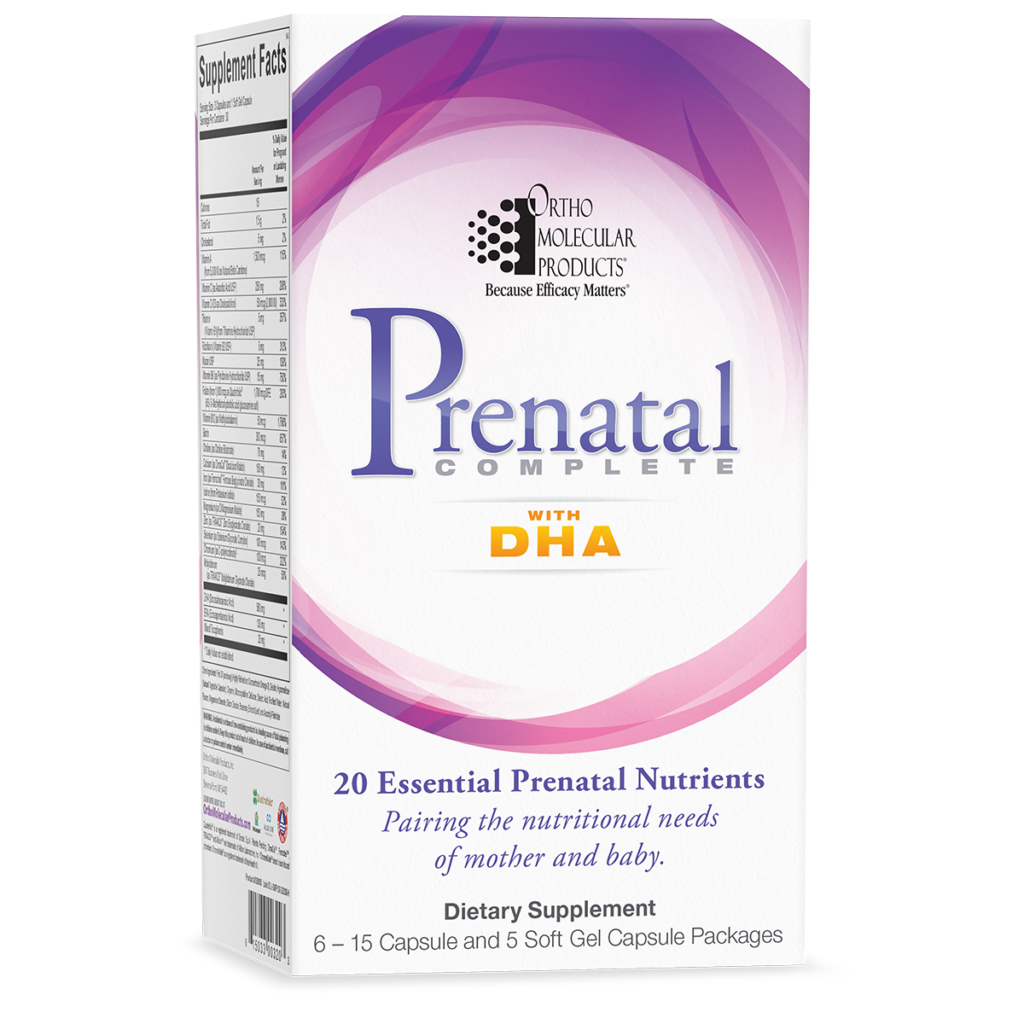 A box of prenatal complete with dha