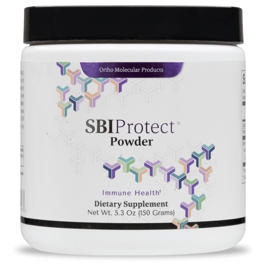 A jar of sbi protect powder