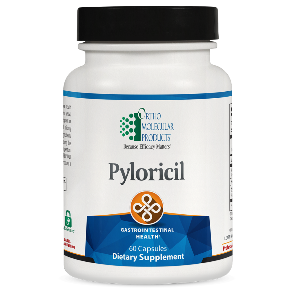 A bottle of pyloricil is shown.